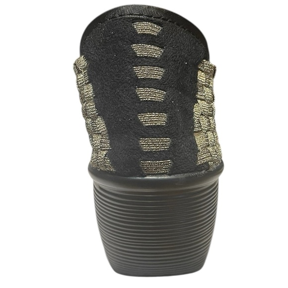 WHITE MOUNTAIN WOMENS ELLIE GOLD WOVEN WEDGE SLIP ON NWOTS SZ 10W - Picture 5 of 6